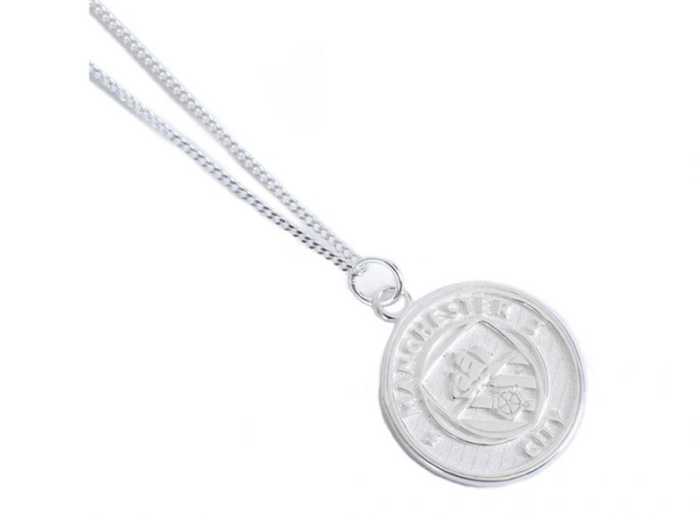 Man City Sterling Silver Pendant and Chain