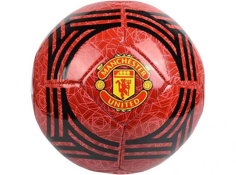 Man UTD Adidas Red Black Football Size 5