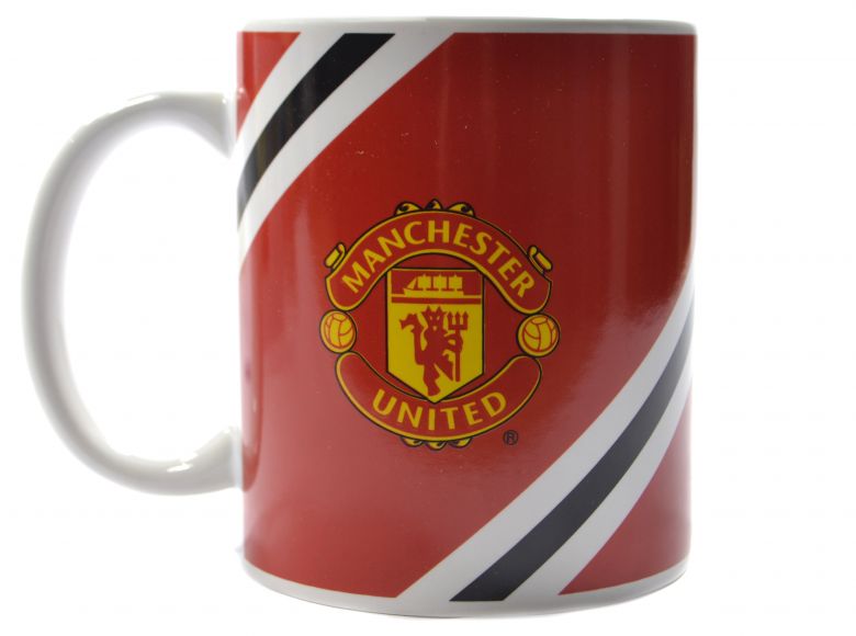 Man UTD Core Stripe 11oz Boxed Mug