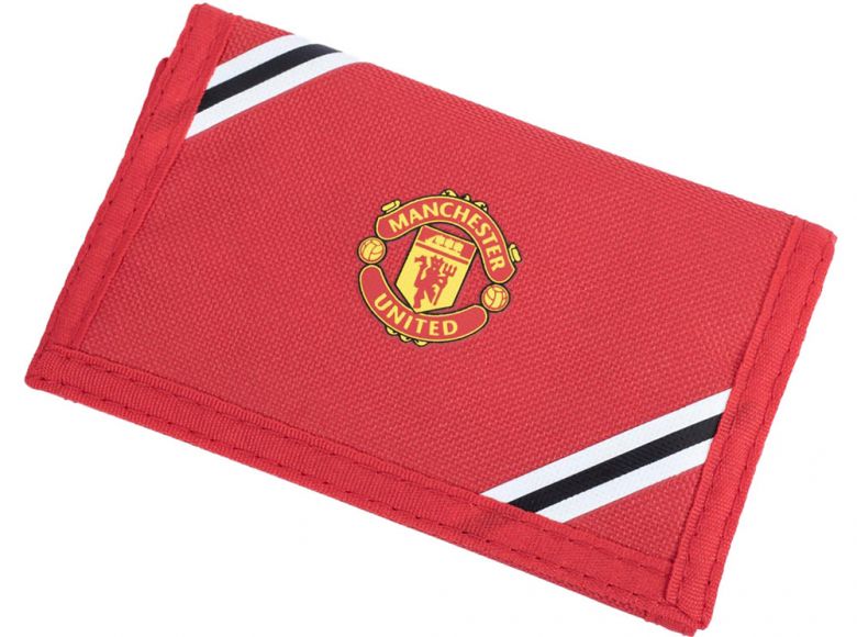 Man Utd Core Stripe Wallet Red