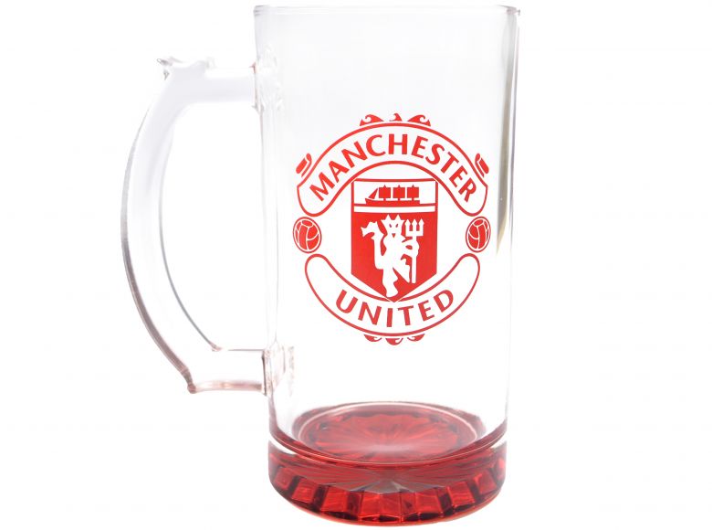 Man Utd Crest Stein Pint Glass