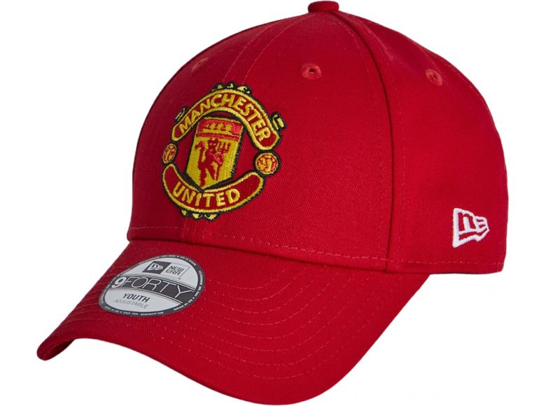 Man UTD New Era 9Forty Child Core 9FORTY Adjustable Cap Red