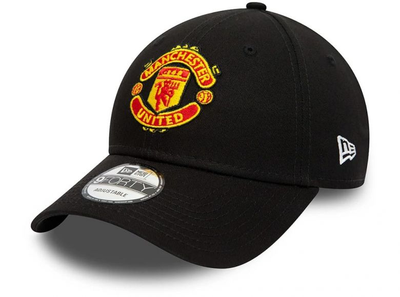 Man UTD New Era 9Forty Child Core 9FORTY Adjustable Cap Black