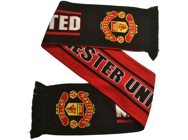 Man Utd Second Half Jacquard Knit Scarf