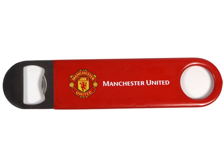 Man UTD Stainless Steel Bottle Opener Fridge Magnet
