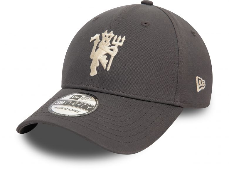 Manchester United New Era 39Thirty Fitted Cap Grey