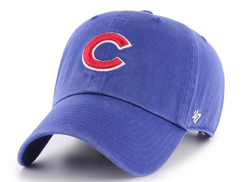 47 Brand MLB Chicago Cubs Clean Up Cap Royal Blue Red
