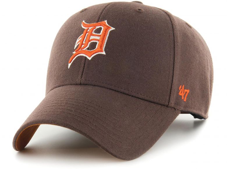 47 Brand Detroit Tigers MLB Brown Sure Shot Snapback Cap