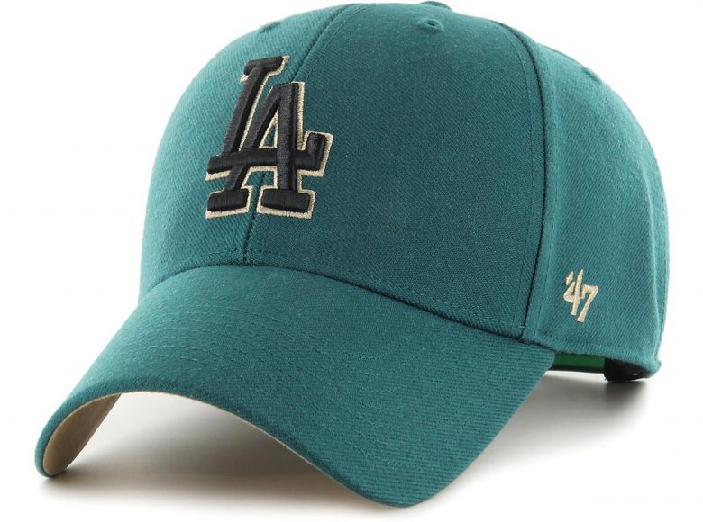47 Brand LA Dodgers MLB Green Sure Shot Snapback Cap