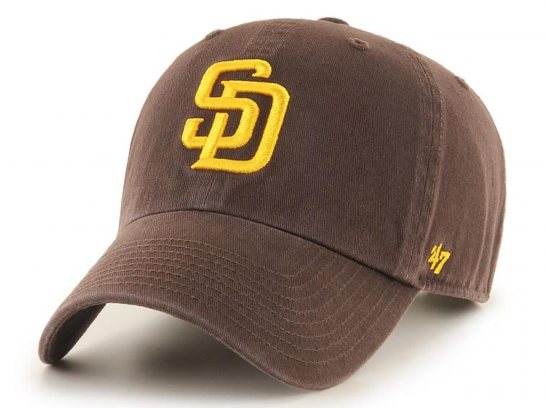 47 Brand MLB San Diego Padres Clean Up Cap Brown