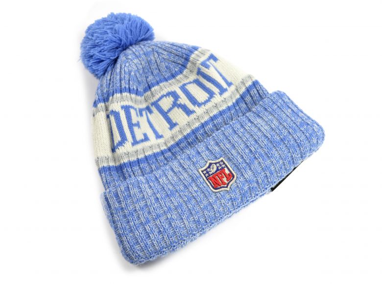 New Era Detroit Lions Knitted Bobble Hat