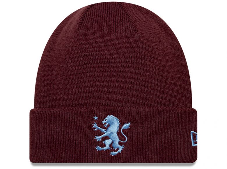New Era Aston Villa Cuff Knit Beanie Hat Burgundy