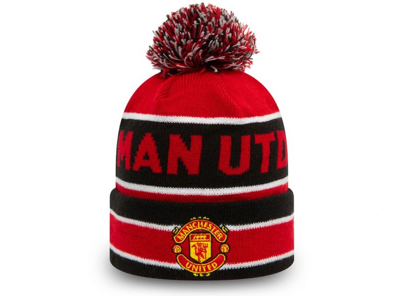 New Era Man Utd Jake Knitted Bobble Hat