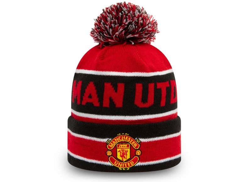 New Era Man Utd Jake Knitted Bobble Hat