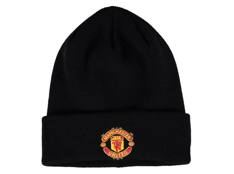 New Era Man Utd Knit Turn Up Black