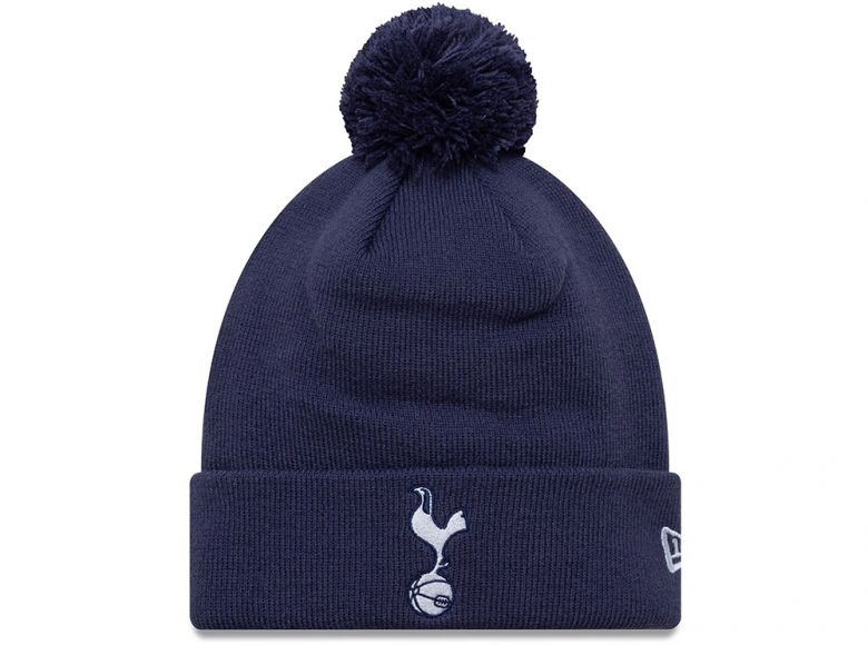 New Era Spurs Essential Navy Knit Beanie Turn Up Bobble Hat