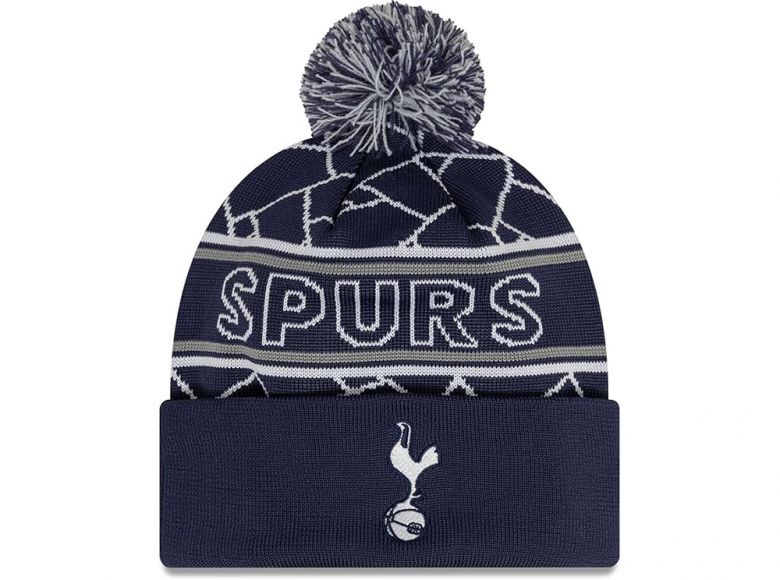 New Era Spurs Sport Bobble Navy Knit Beanie Hat