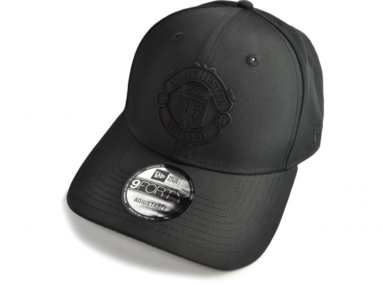 New Era Manchester United Rubber Patch 9Forty Cap Black