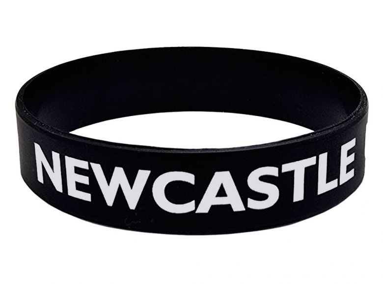 Newcaste Black Silicone Wristband