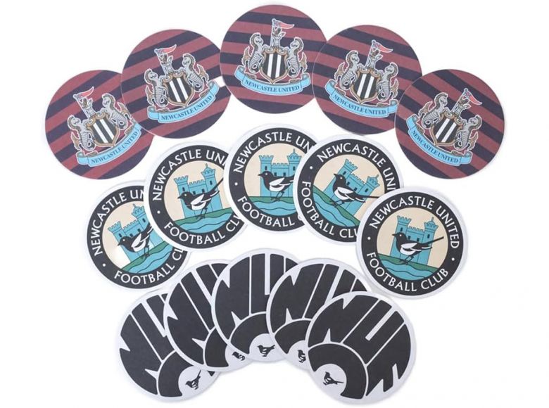 Newcastle United 15 Pack Beer Mats 5 Each