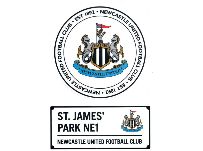 Newcastle United 2 Pack Car Decal Set