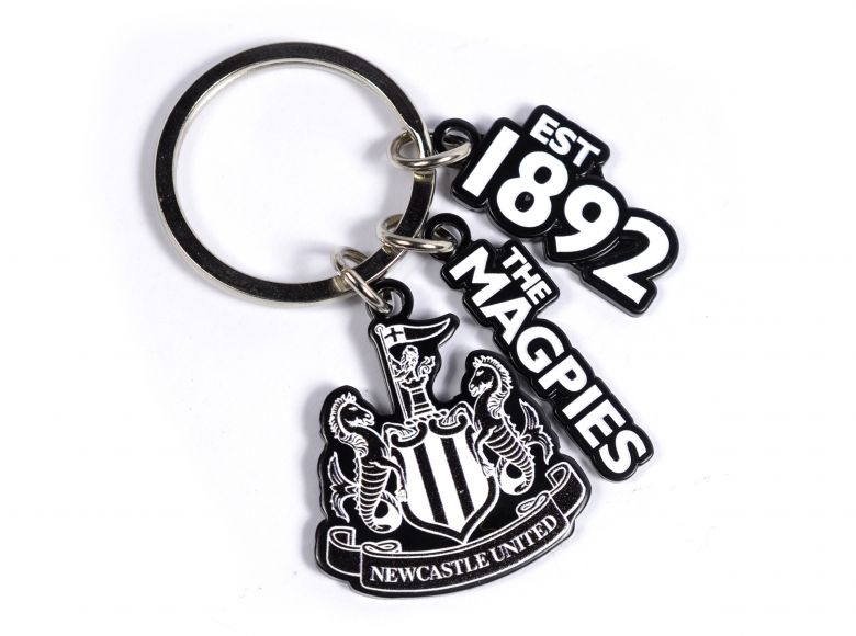 Newcastle United Charm Keyring