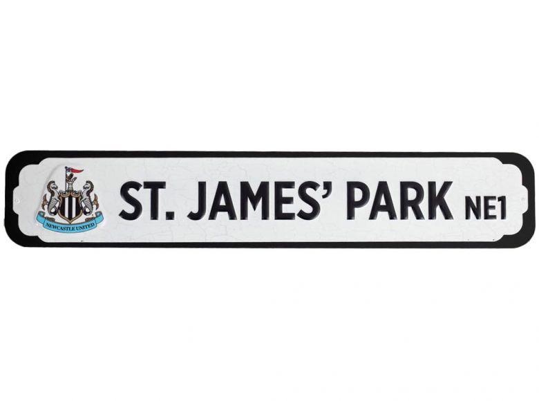 Newcastle United Deluxe Metal MDF Stadium Signs 60cm x 12cm x 0 9cm