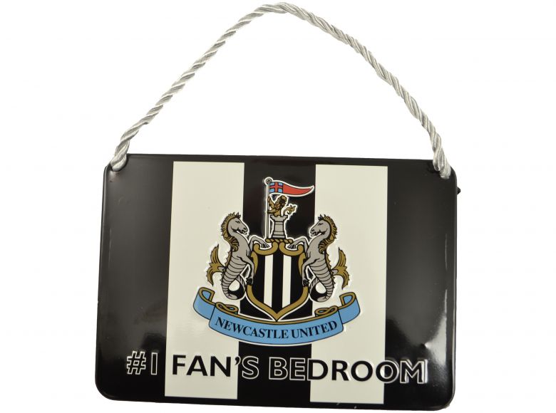 Newcastle United No One Fans Striped Bedroom Sign