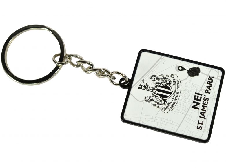Newcastle United Route To St James Park Keyring