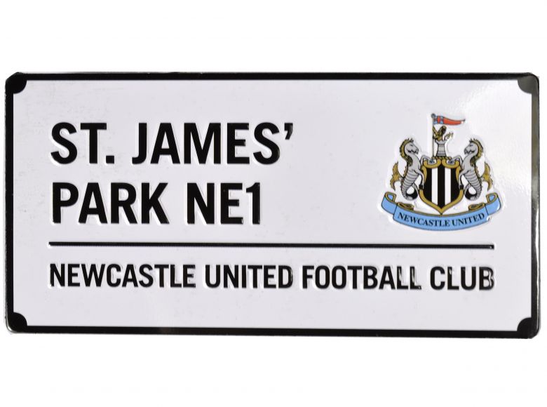 Newcastle United St James Park Street Sign Magnet