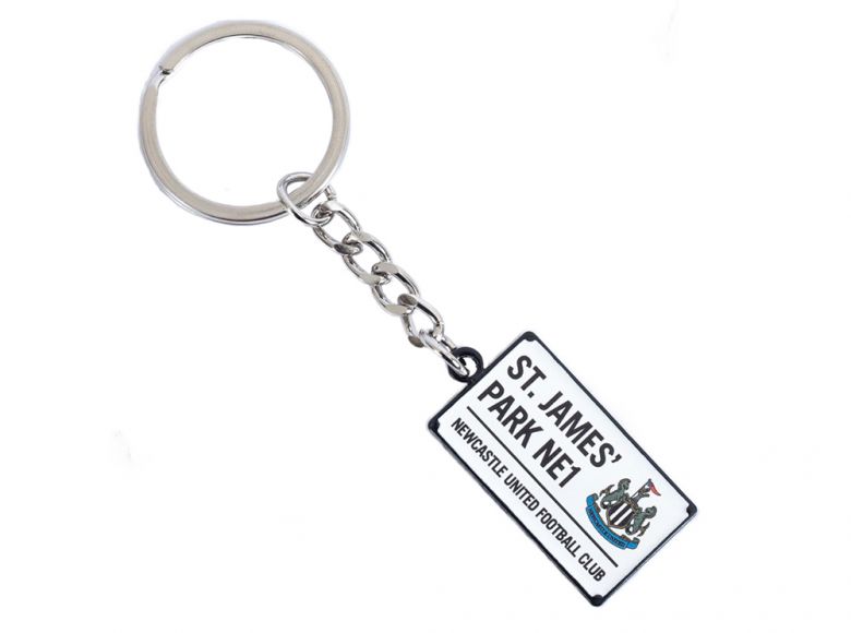 Newcastle United St James Park Street Sign Keyring