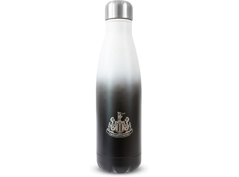 Newcastle United Thermal Bottle Metallic Black White 500ml