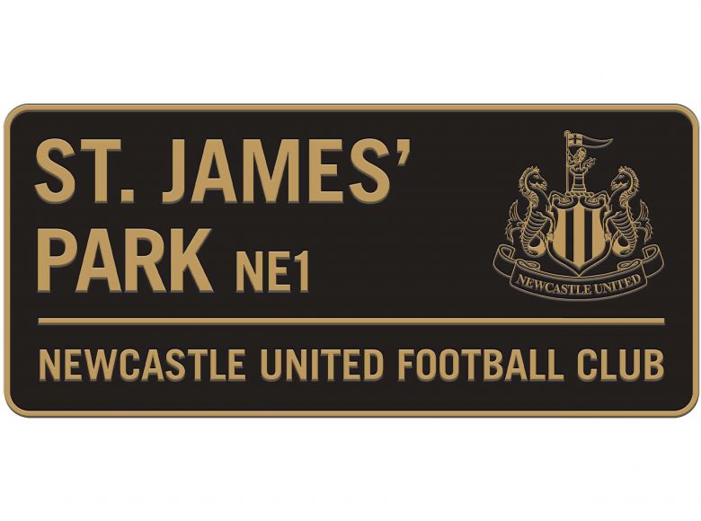 Newcastle United Toon On Toon Metal Street Sign