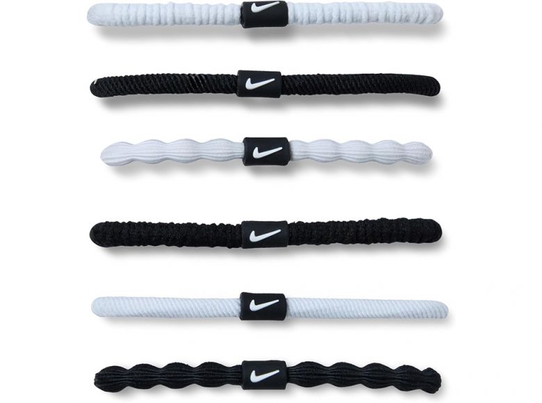 Nike Flex Hair Tie 6 Pack White Black White
