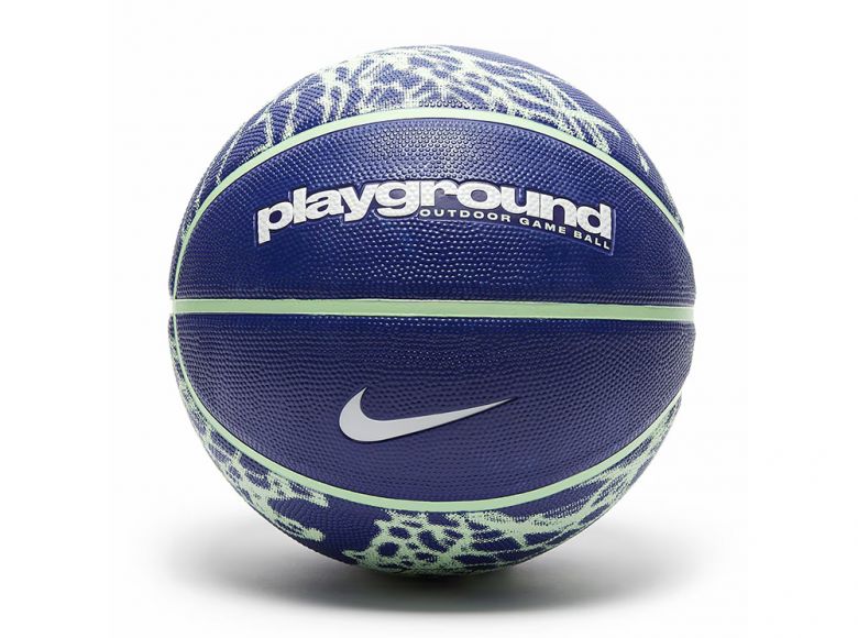 Nike Playground 8P Size 7 Basketball Deep Royal Blue Vapor Green White