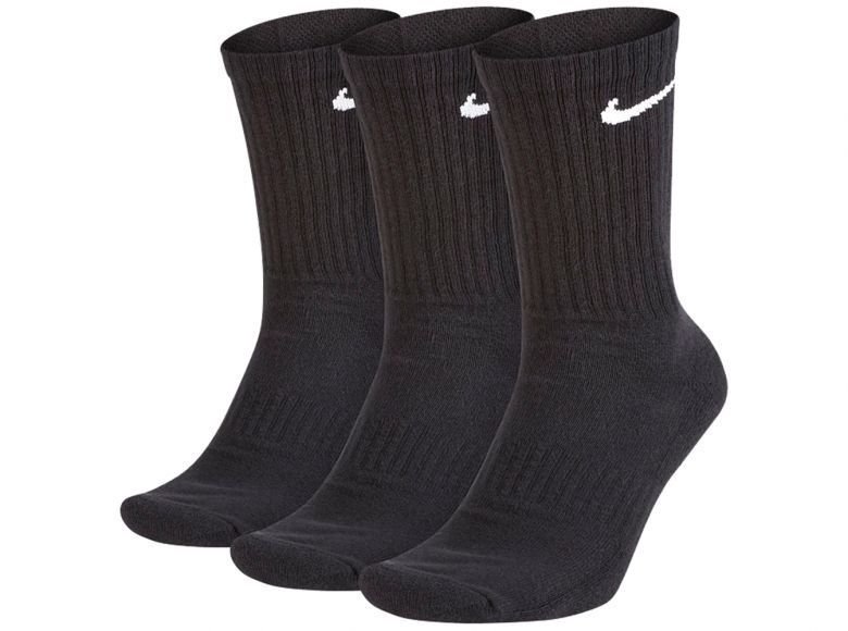 Nike Three Pack Everyday Cushion Socks Black