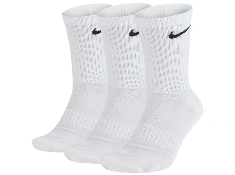Nike Three Pack Everyday Cushion Socks White