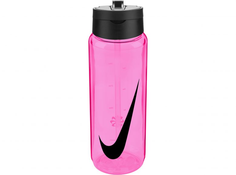 Nike TR Renew Recharge Straw Bottle 24 OZ Pink Spell Black Black
