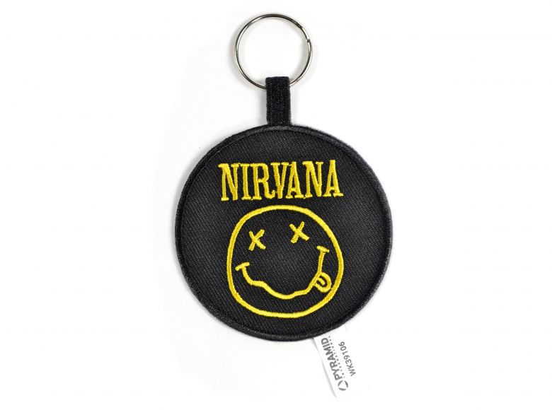 Nirvana Smiley Woven Keyring