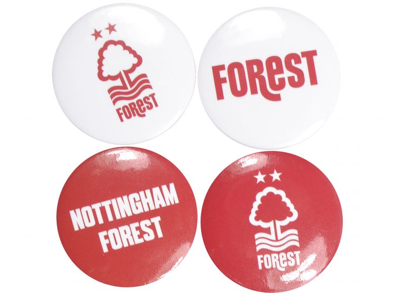 Nottingham Forest FC Four Pack Button Badges