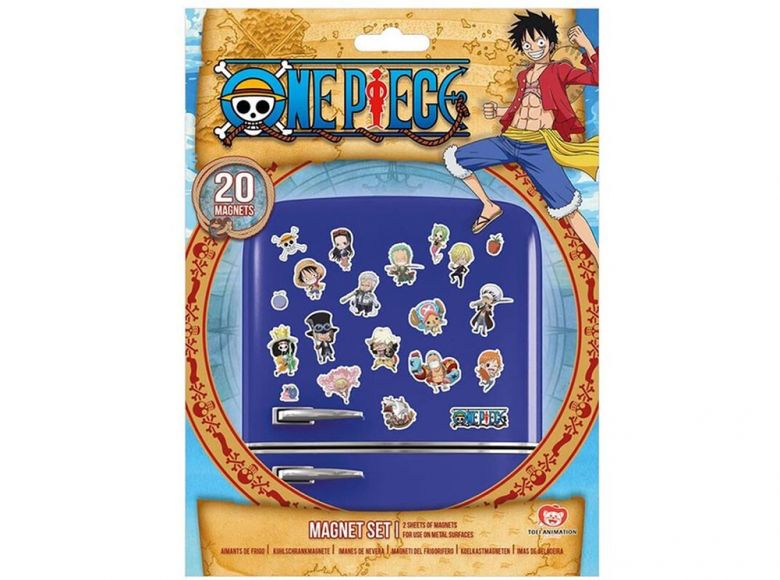 One Piece 20 Piece Chibi Magnet Set