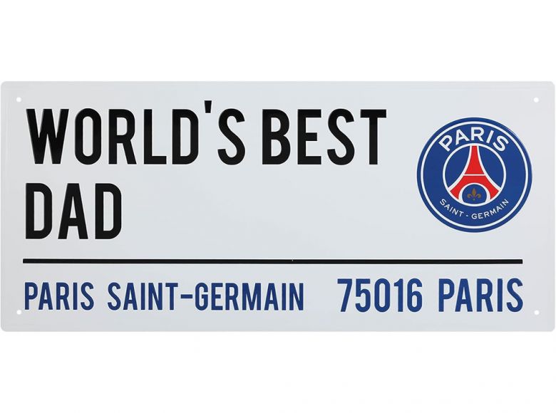 Paris Saint Germain FC Best Dad Light Street Sign