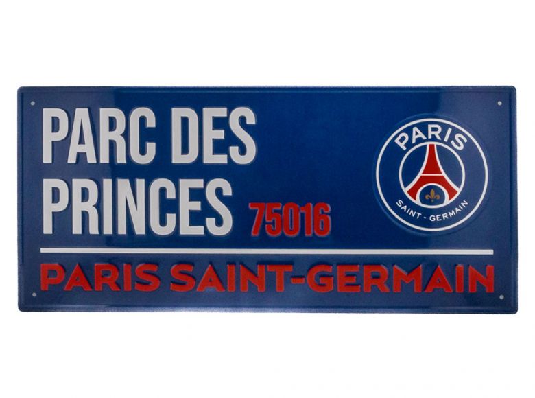 Paris Saint Germain FC Dark Street Sign