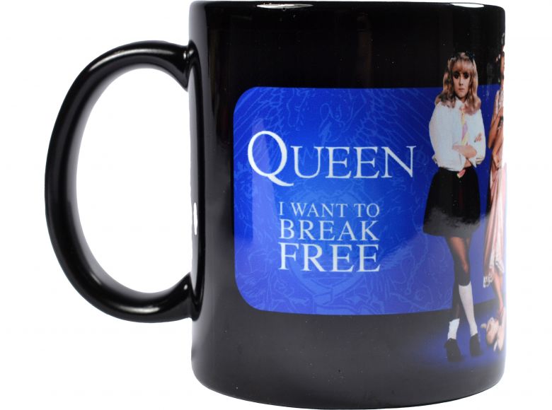 Queen I Want To Break Free Black Pod 11oz Boxed Mug