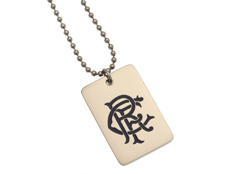 Rangers Enamel Crest Dog Tag and Chain