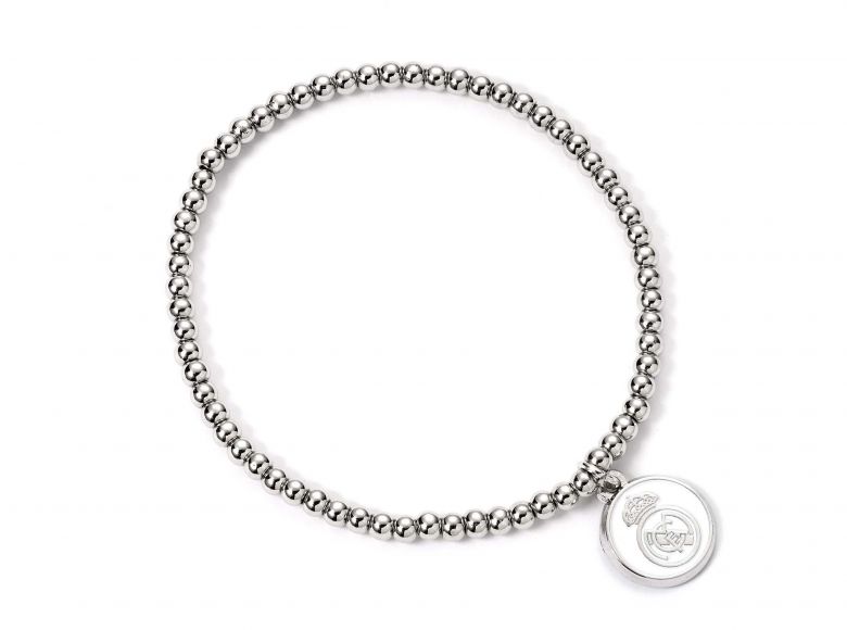 Real Madrid Football Club Silver Tone Ballbead Bracelet