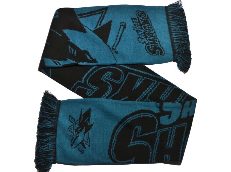 San Jose Sharks 2020 Word Mark Big Logo NHL Scarf Green Black