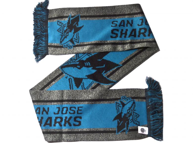 San Jose Sharks Big Logo NHL Scarf Green Black