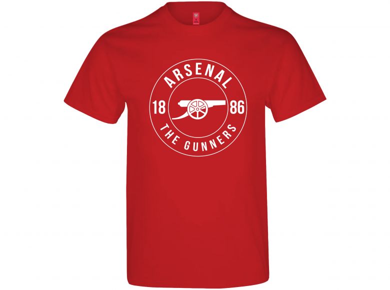 Arsenal Gunners T Shirt Adults