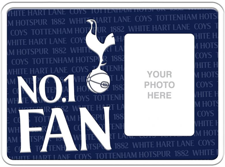 Spurs Embossed Metal No 1 Fan Photo Frame